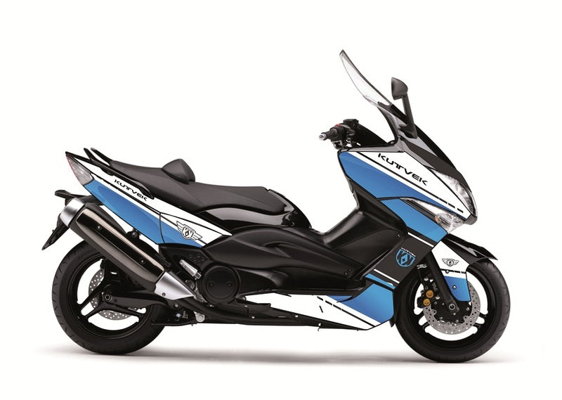 KUTVEK Cooper Graphic Kit White/Blue Yamaha T-Max 500