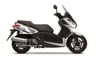 KUTVEK Velocity-Grafikkit Weiß/Schwarz Yamaha X-Max 125/250