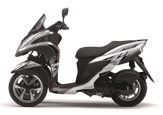 KUTVEK Velocity Graphic Kit White/Black Yamaha Tricity 125