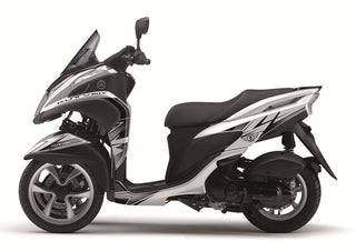 KUTVEK Velocity-Grafikkit Weiß/Schwarz Yamaha Tricity 125