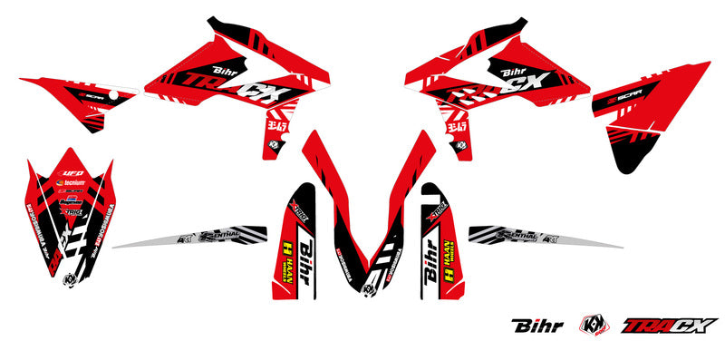 KUTVEK Tracx Graphic Kit Red Beta RR 2T/4T - 1067910