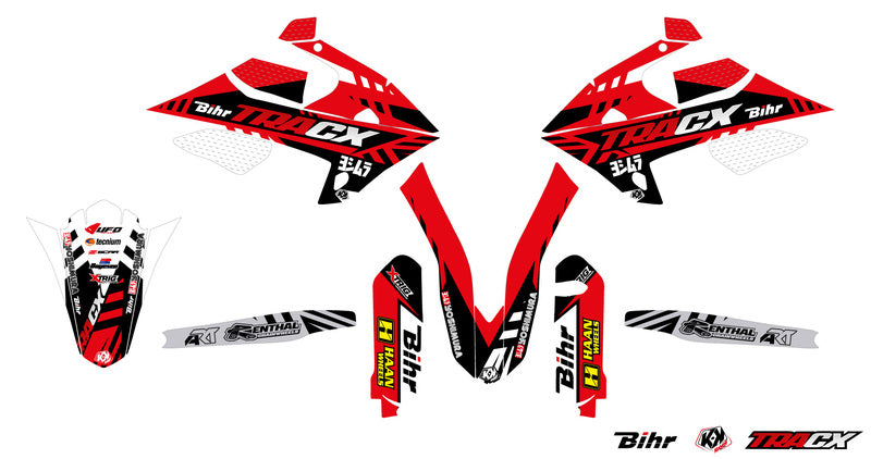 KUTVEK Tracx Graphic Kit Red Gas Gas EC250/300