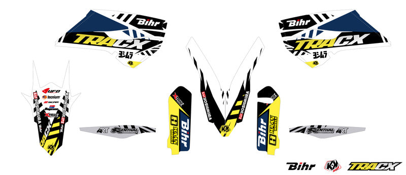 KUTVEK Tracx Graphic Kit White Husqvarna - 1067926