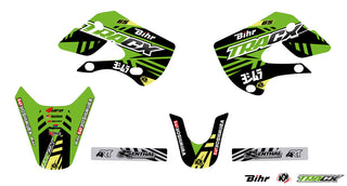 KUTVEK Tracx-Grafikkit, Grün, Kawasaki KX65 