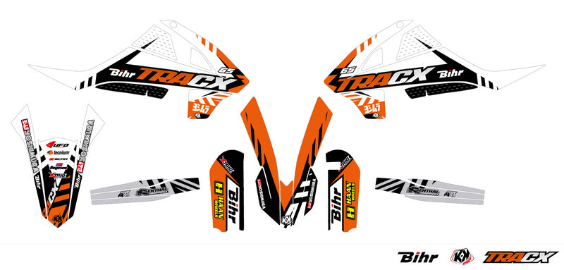 KUTVEK Tracx Graphic Kit Orange KTM SX65 - 1067945