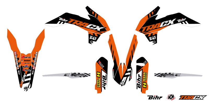 KUTVEK Tracx Graphic Kit Orange KTM EXC/EXC-F - 1067950
