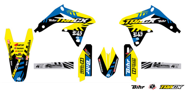 KUTVEK Tracx-Grafikkit, Gelb, Suzuki RM-Z450 