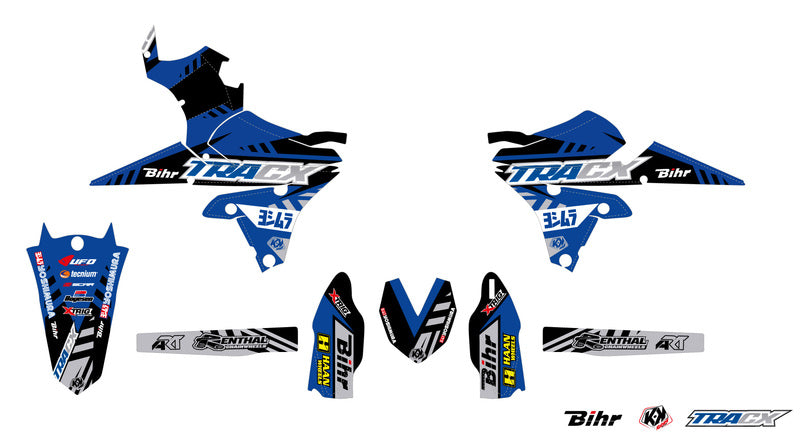 KUTVEK Tracx Graphic Kit Blue Yamaha YZ250F - 1067968