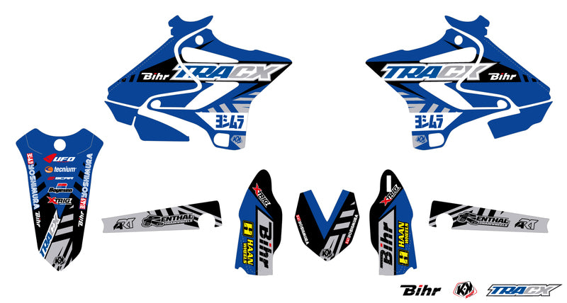 KUTVEK Tracx Graphic Kit Blue Yamaha YZ125/250