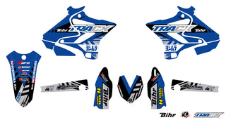KUTVEK Tracx-Grafikkit, Blau, Yamaha YZ125/250 