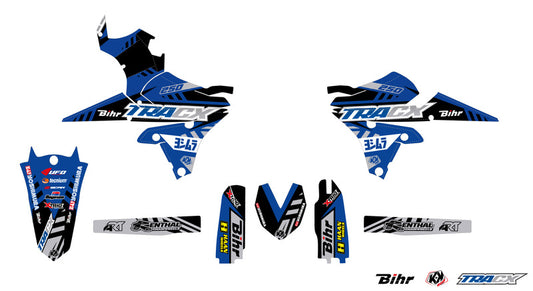 KUTVEK Tracx-Grafikkit, Blau, Yamaha WR250F 