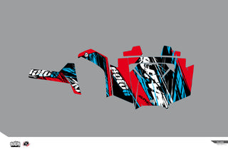 KUTVEK Rotor-Grafik-Kit Rot Polaris RZR 800 