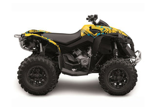 KUTVEK Rotor-Grafik-Kit Gelb Can-Am Renegade 