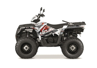 KUTVEK Rotor-Grafik-Kit, Weiß, Polaris Sportsman 570 