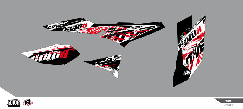 KUTVEK Rotor Graphic Kit Black TGB Target