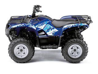 KUTVEK Rotor-Grafik-Kit, Blau, Yamaha Grizzly 550/700 