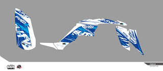 KUTVEK Rotor-Grafik-Kit, Blau, Yamaha Raptor 350 