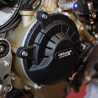 GB RACING Kupplungsdeckel Schwarz Ducati Panigale V4 