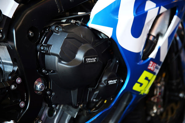 GB RACING Motordeckelsatz Lichtmaschine/Kupplung/Puls Schwarz Suzuki GSX-R1000 