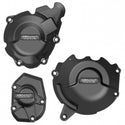 GB RACING Engine Cover Set Alternator/Clutch/Pulse Black Kawasaki Z1000SX