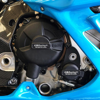 GB RACING Motorabdeckungssatz Schwarz BMW S1000RR 