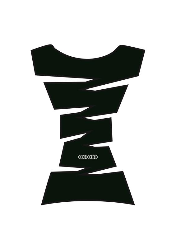 OXFORD Jagged Vinyl Tank Cover Black