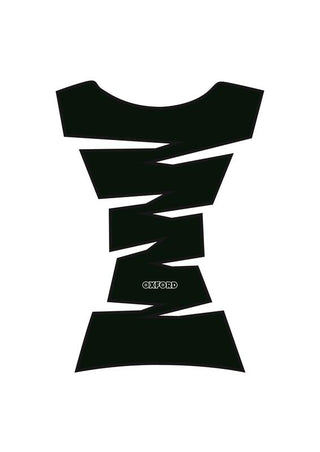 OXFORD Jagged Vinyl Tankschutz Schwarz 