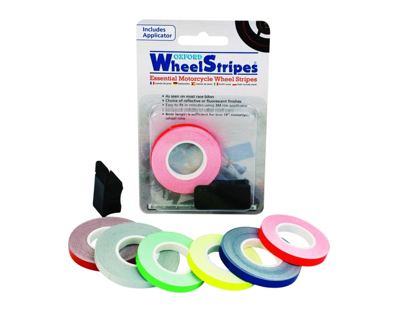 OXFORD Wheel Stripes Reflective White 7mm x 6m