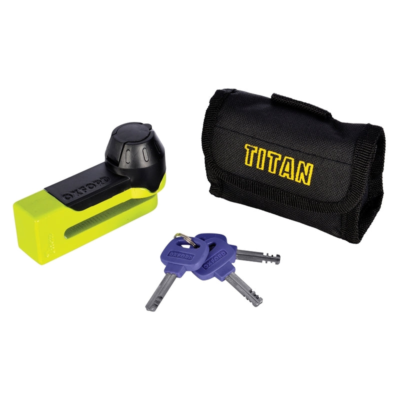 OXFORD Titan Disc Lock - Ã˜10mm Yellow