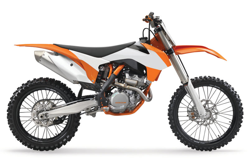 POLISPORT Radiator Covers OEM Color Orange/White (2015)KTM SX85