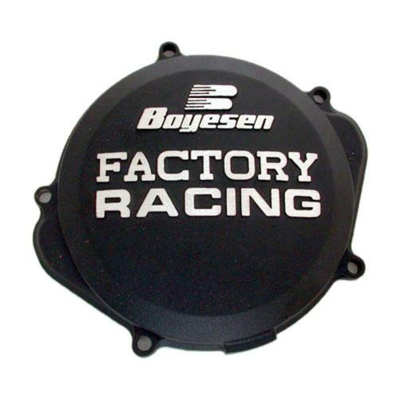 BOYESEN Factory Racing Clutch Cover Black Kawasaki KX250F - 1073649