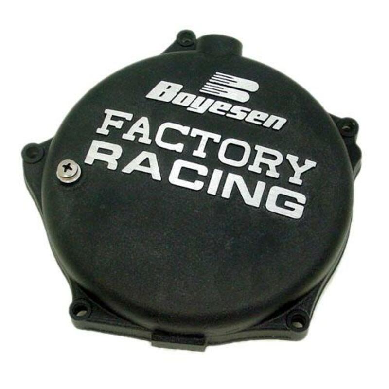 BOYESEN Factory Racing Clutch Cover Black Kawasaki KX250F - 1073650