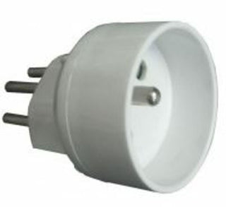 BIHR Adapter France/Switzerland Male/Female 3 pins