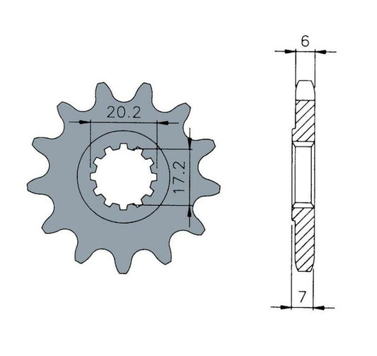 TECNIUM Steel Standard Front Sprocket 1120 - 420 - 1074263002