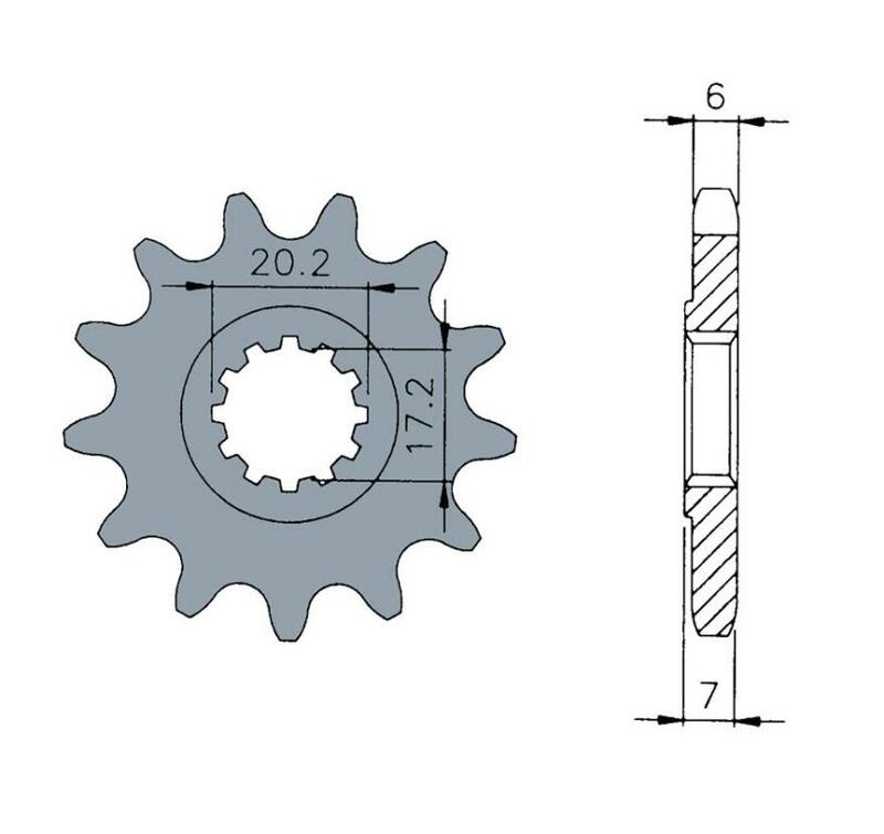 TECNIUM Steel Standard Front Sprocket 1120 - 420 - 1074263002
