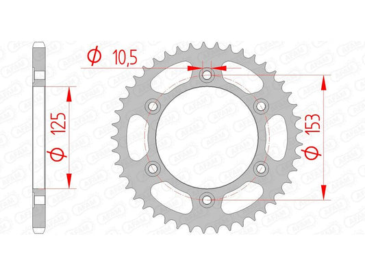 AFAM Steel Standard Rear Sprocket 10320 - 520 - 1074348002