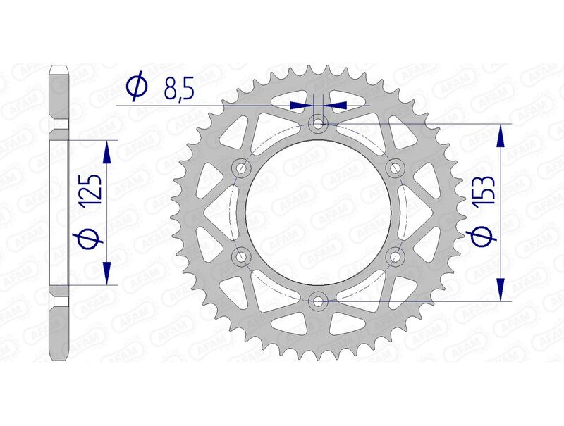 AFAM Aluminium Ultra-Light Rear Sprocket 11212 - 520 - 1074390011
