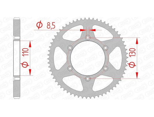 AFAM Steel Standard Rear Sprocket 116100 - 420