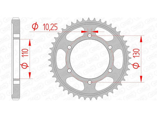 AFAM Steel Standard Rear Sprocket 12813 - 530 - 1074459006