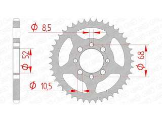 AFAM Stahl Standard Kettenrad 14101 - 428 - 1074483004