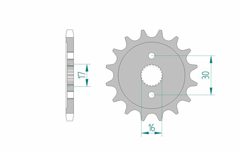 AFAM Steel Standard Front Sprocket 20108 - 428 - 1074512001