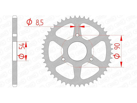 AFAM Steel Standard Rear Sprocket 146100 - 420