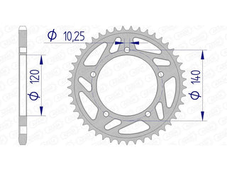 AFAM Aluminium-Kettenrad 15605 - 520 - 1074551002