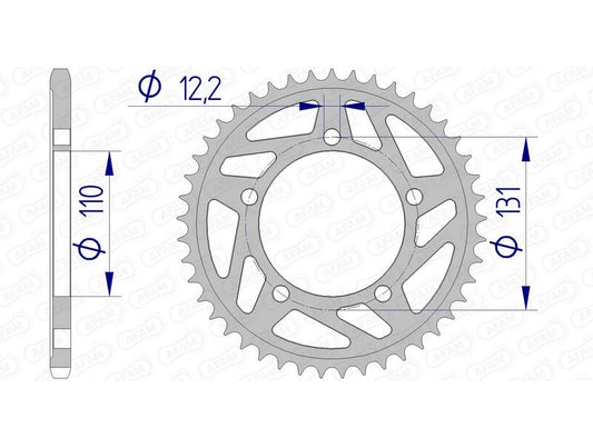 AFAM Aluminium Rear Sprocket 165801 - 520 - 1074578002