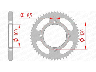 AFAM Stahl Standard Kettenrad 38200 - 428 - 1074640003