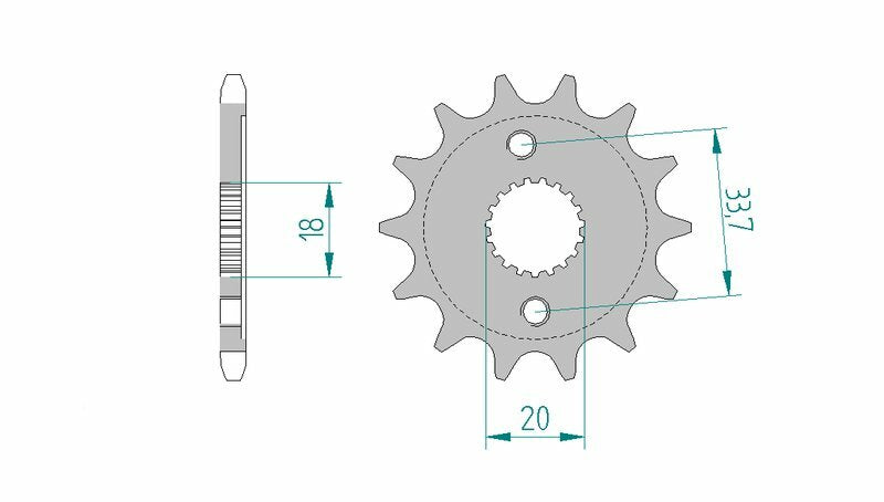 AFAM Steel Standard Front Sprocket 20212 - 428 - 1074645002