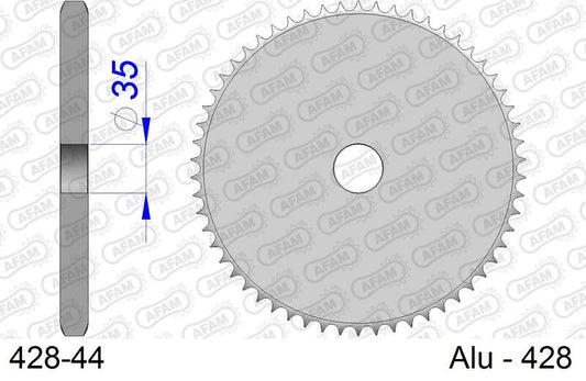 AFAM Aluminium Rear Sprocket 428 - 428