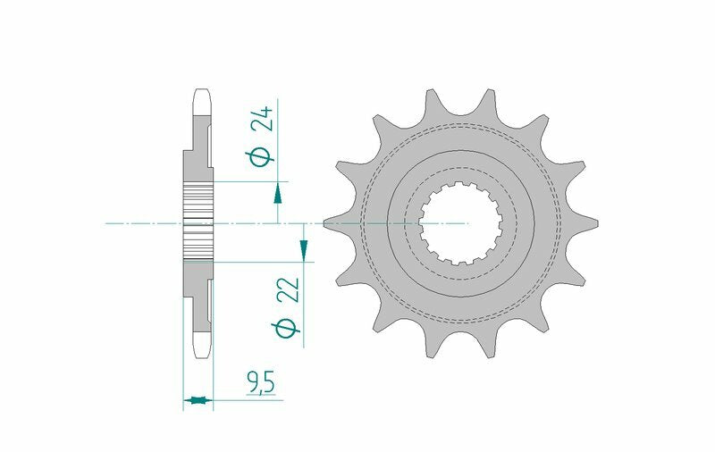 AFAM Steel Standard Front Sprocket 20311 - 520 - 1074754003