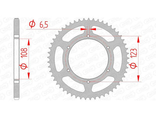 AFAM Steel Standard Rear Sprocket 92114 - 420 - 1074769001