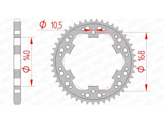 AFAM Steel Standard Rear Sprocket 92635 - 525 - 1074790001